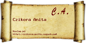 Czikora Anita névjegykártya